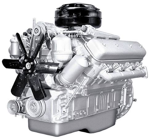 Двигатель ЯМЗ-238М2-41 Урал, 240 л.с. с КПП и сцеплением 